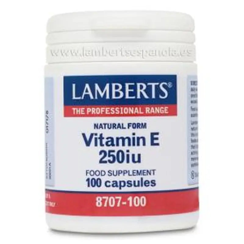Lamberts Natural Vitamin E 250 I.U. 100 Capsules