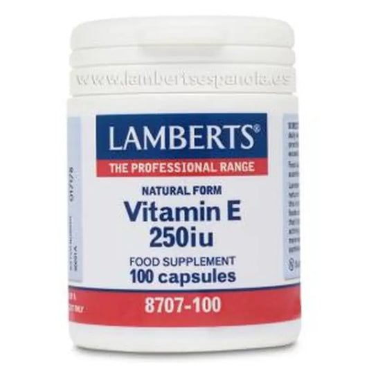 Lamberts Natural Vitamin E 250 I.U. 100 Capsules