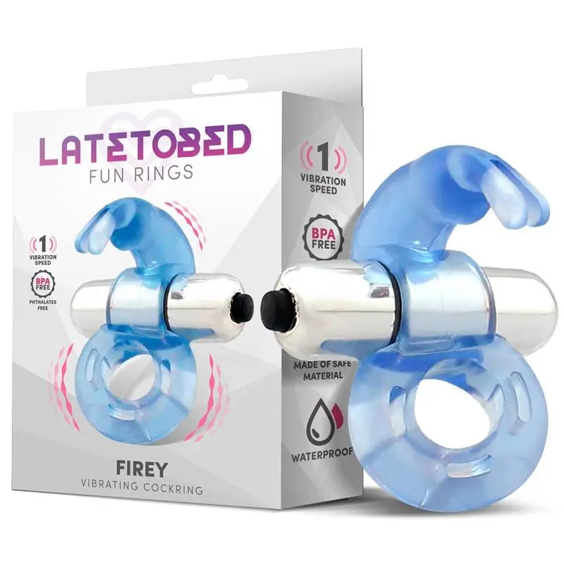 Latetobed Vibrating Ring With Bunny Blue