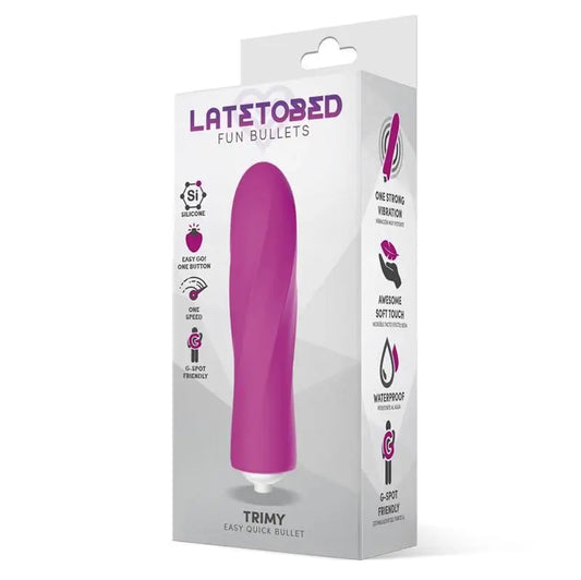 Latetobed Vibrating Bullet Easy Quick Silicone Pink