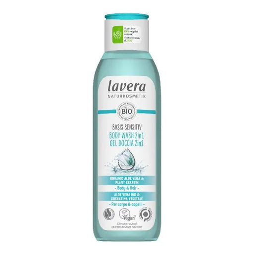 Lavera Basis Sensitiv Gel douche - Shampooing 2 en 1 250Ml.