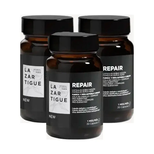 Lazartigue Gélules Réparatrices, Pack 3 x 30 ml