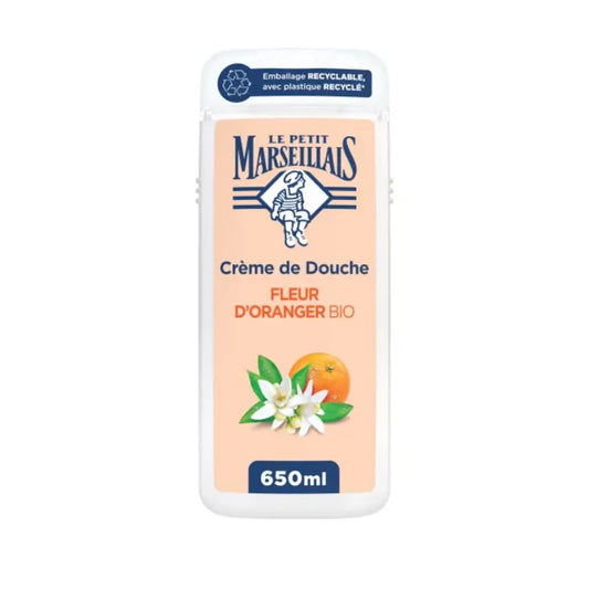 Gel douche corporel à la fleur d'oranger bio, 650 ml