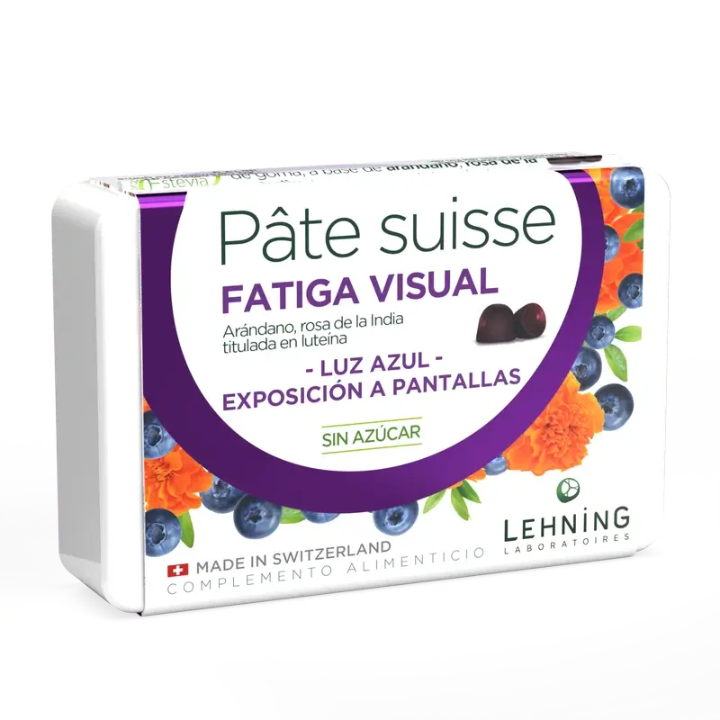 Lehning Pâte Suisse Fatigue visuelle, 40 bonbons