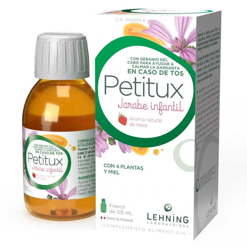 Lehning Petitux Sirop pour enfants 125Ml.