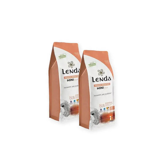 Lenda Perro Mini Atlantic Poisson bleu, lot de 2 x 2 kg