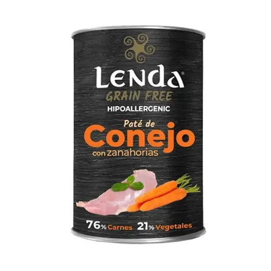 Lenda Lapin humide pour chien, 12x400g