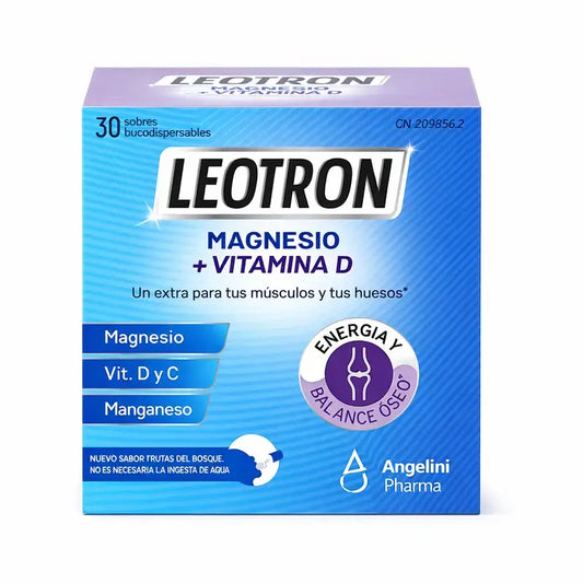 Leotron Magnésium + Vit D, unités 30 sticks