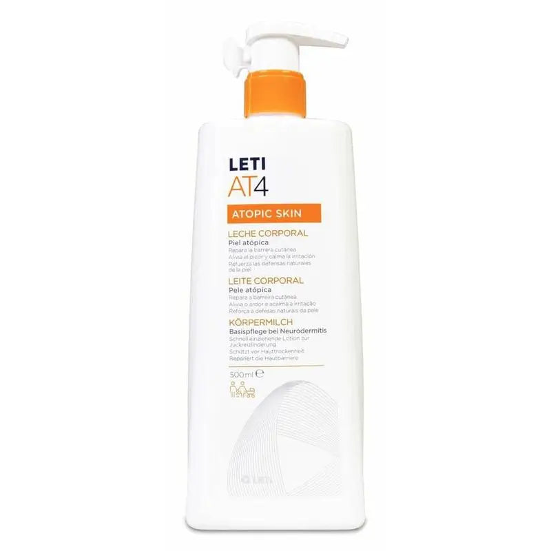 Leti At4 Lait corporel Peau atopique 500 ml