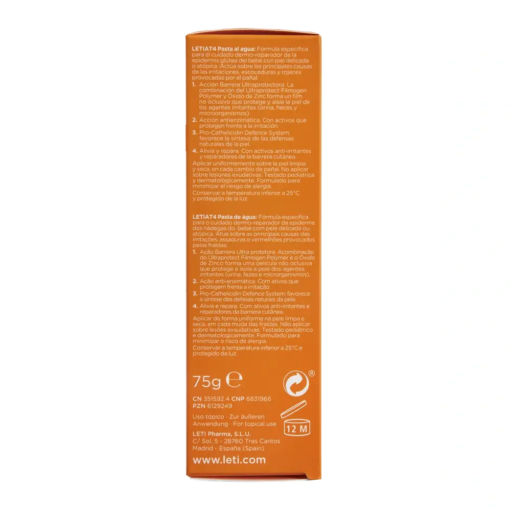 Letiat4 Pâte à base d'eau, 75 g