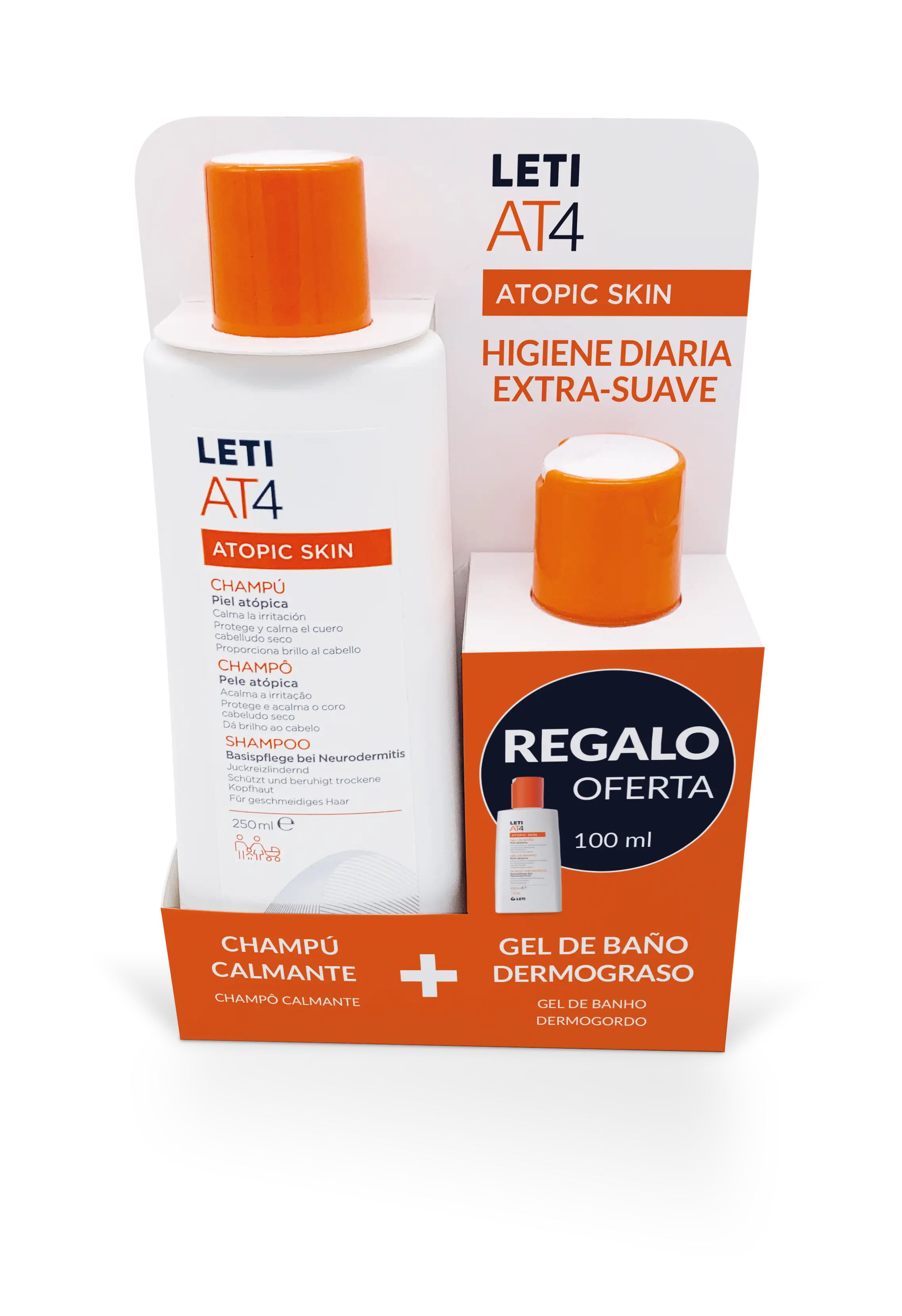 Letiat4 Hygiène : shampoing 250 ml + gel Midi 100 ml