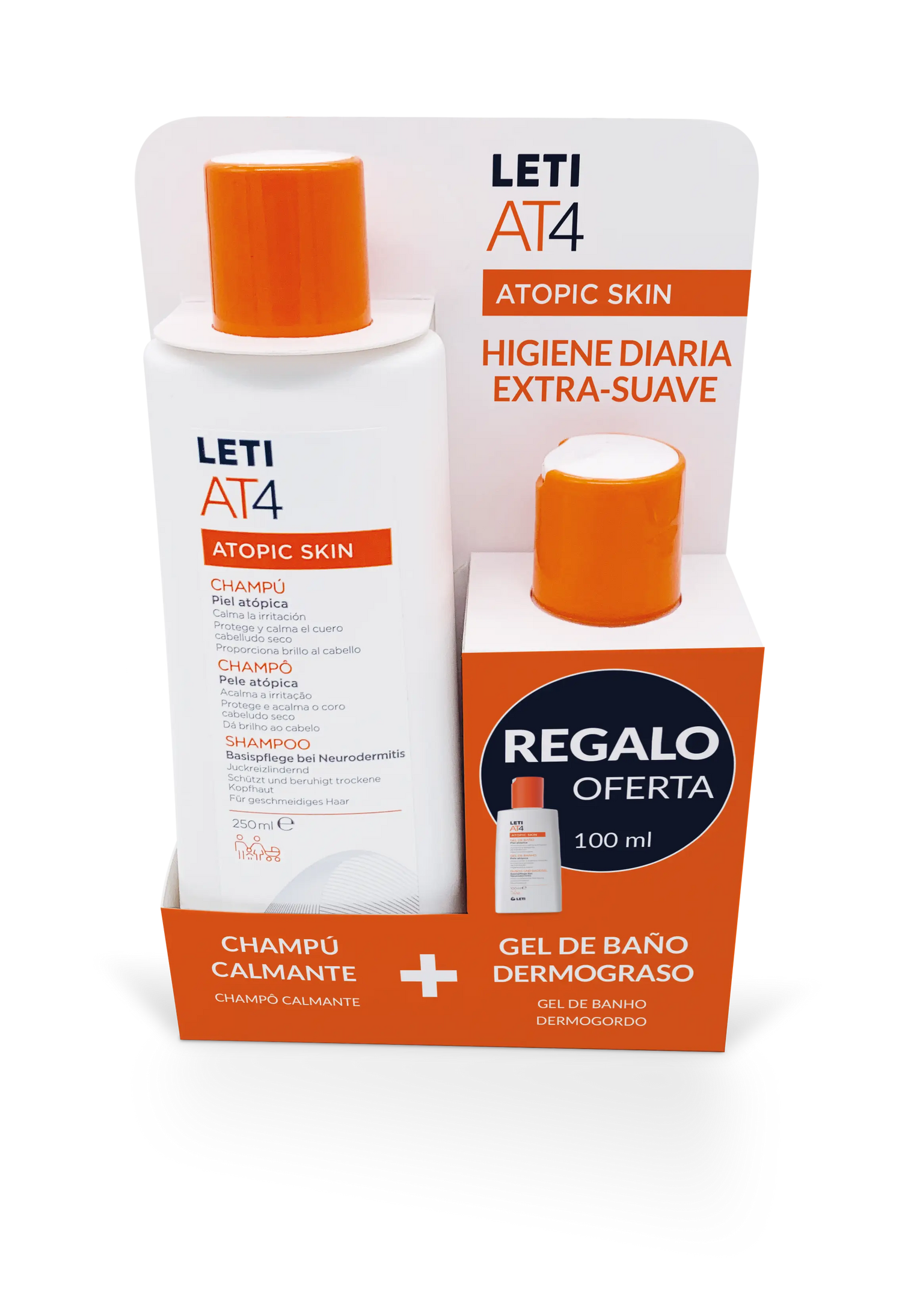 Letiat4 Hygiène : shampoing 250 ml + gel Midi 100 ml