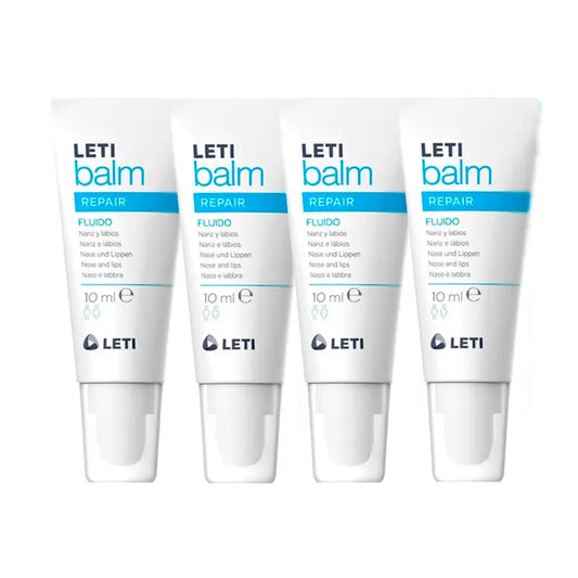 Letibalm Pack Fluide Réparateur Nez & Lèvres, 4 x 10ml