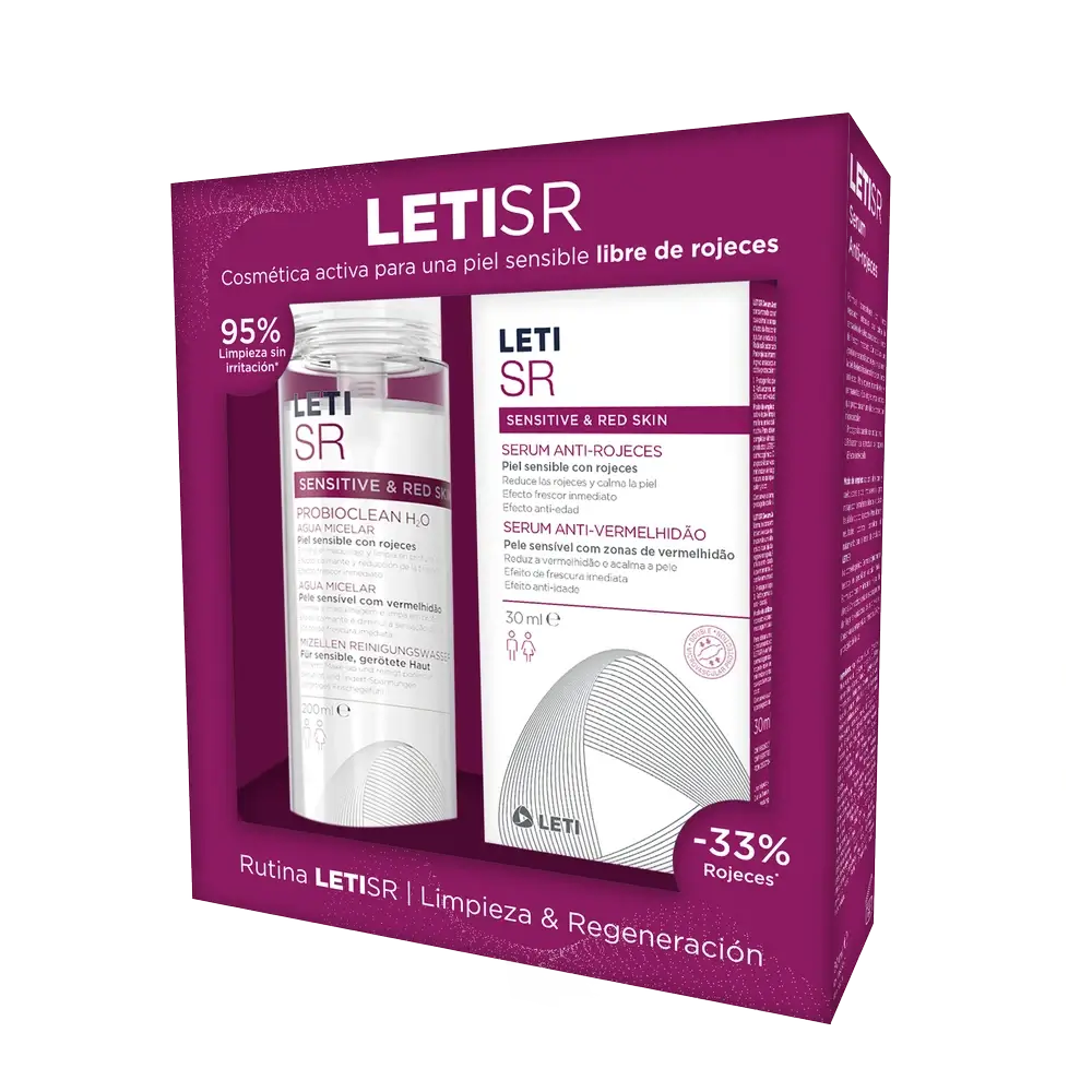 Leti SR Serum Box 30 Ml + Eau micellaire 200 Ml