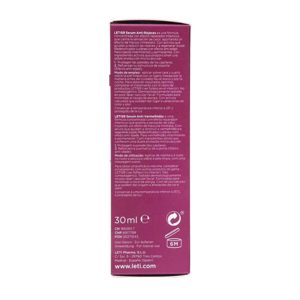 Leti SR Sérum anti-rougeurs, 30 ml