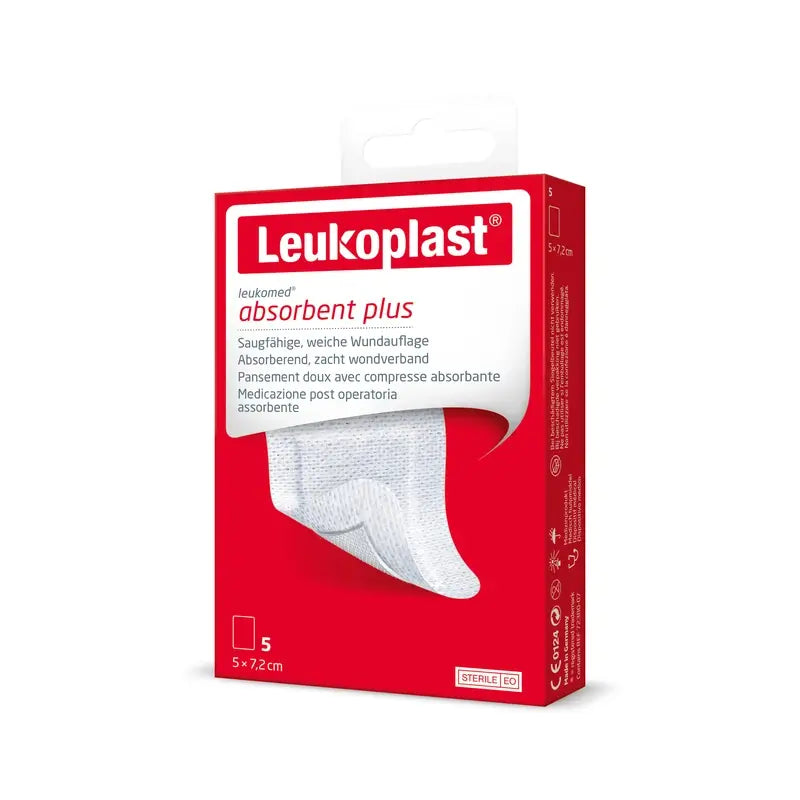 Leukoplast Leukomed, 5 Cm X 7,2 Cm, 5 pcs.