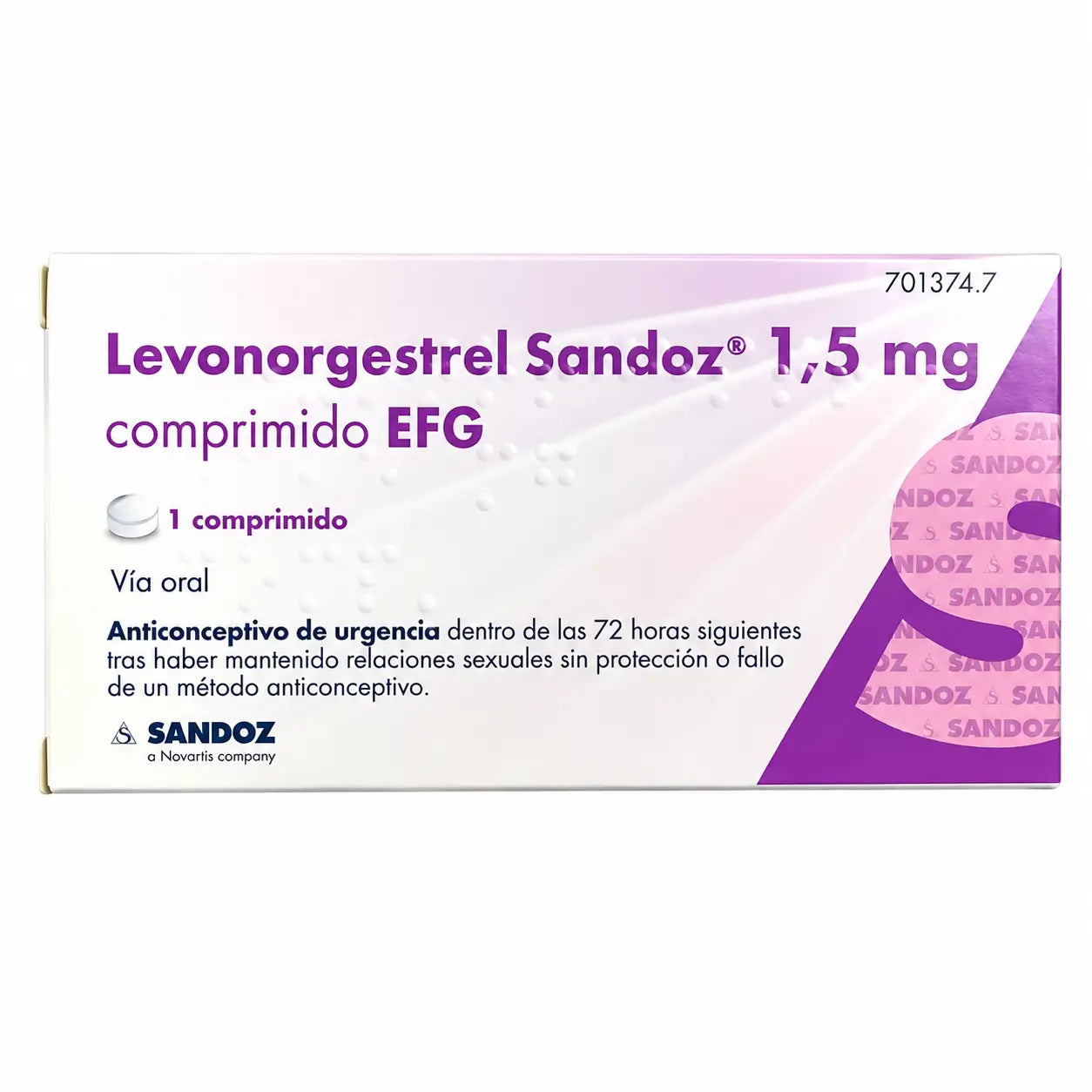 Levonorgestrel Sandoz 1.5 mg 1 Comprimé