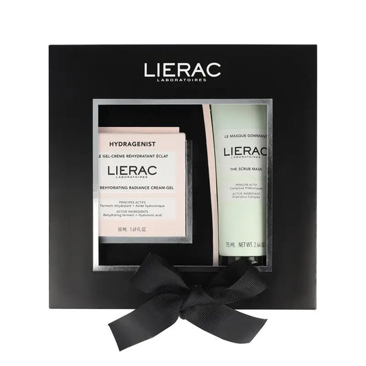 Lierac Hydragenist Hydragenist Gel Crème Réhydratante Eclaircissante + Masque Exfoliant, 125 ml