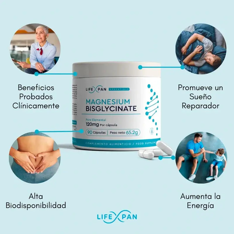 Lifexpan Magnésium Bisglycinate , 90 gélules