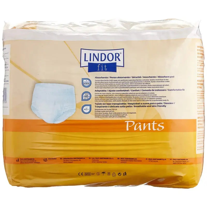 Lindor Fit Pants Diapers Day Size M, 80 pcs.