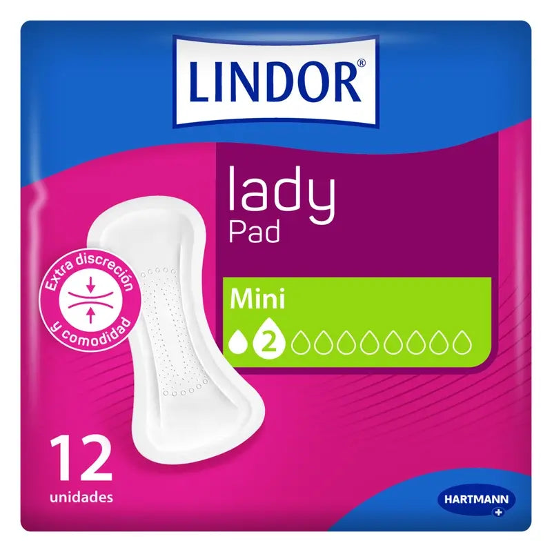 Lindor Lady Pad Mini 2 Gouttes, 12 pcs.