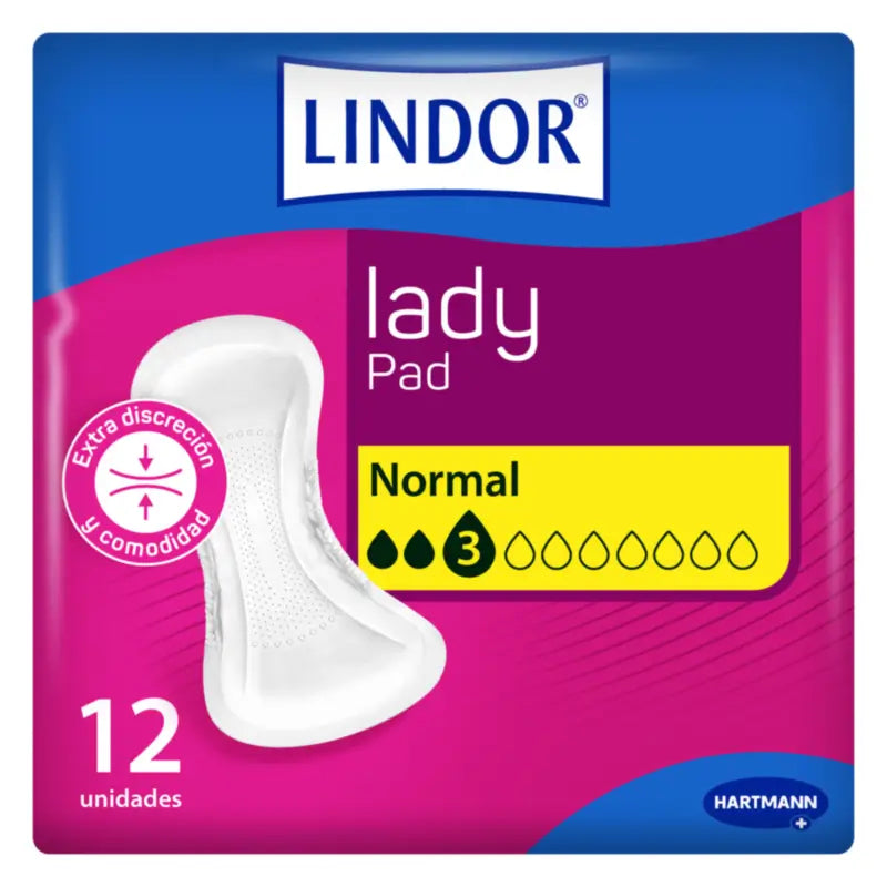 Lindor Lady Pad Normal 3 gouttes