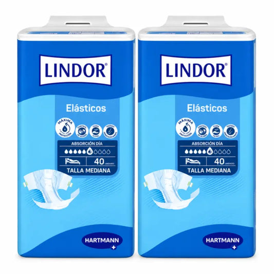 Couches élastiques Lindor Day Taille M, 80 pcs.