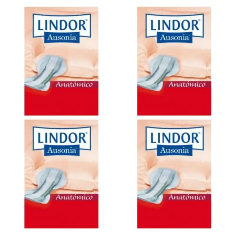 Couches anatomiques Lindor pour la journée,   lot de 4 x 80 unités