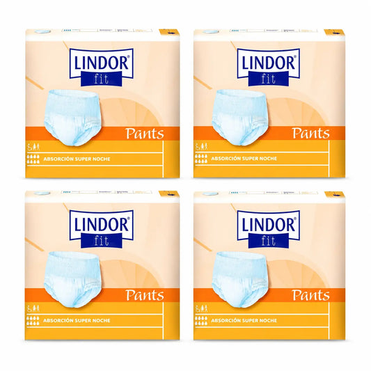 Couches Lindor Fit Pants Jour, taille L, 80 unités, lot de 4