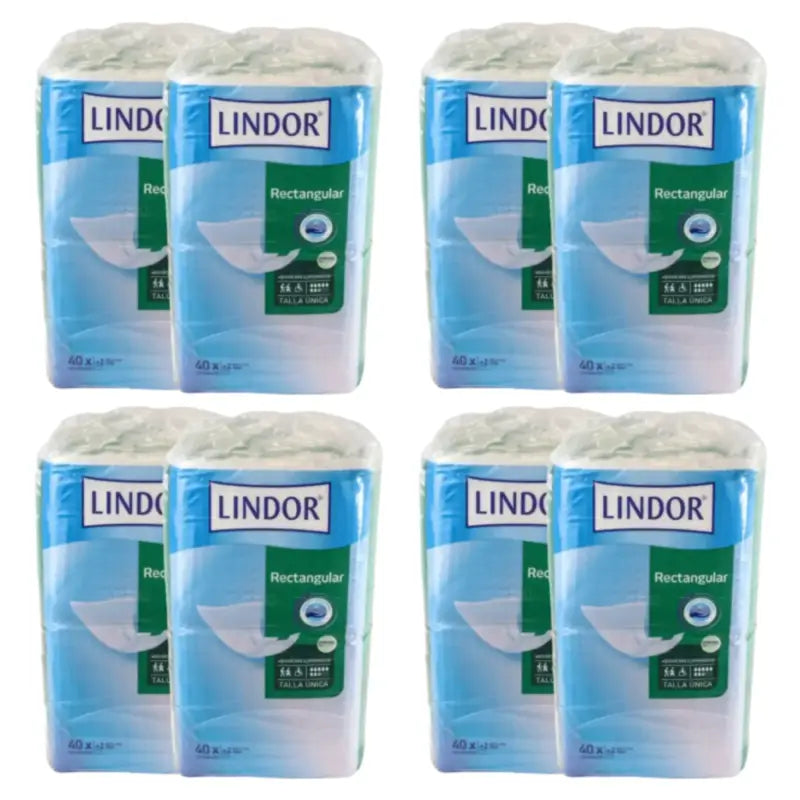 Couches Lindor rectangulaires Super Nuit, lot de 4 x 80 unités