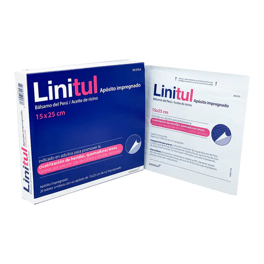 Linitul 15 x 25 cm Pansement imprégné 20 sachets