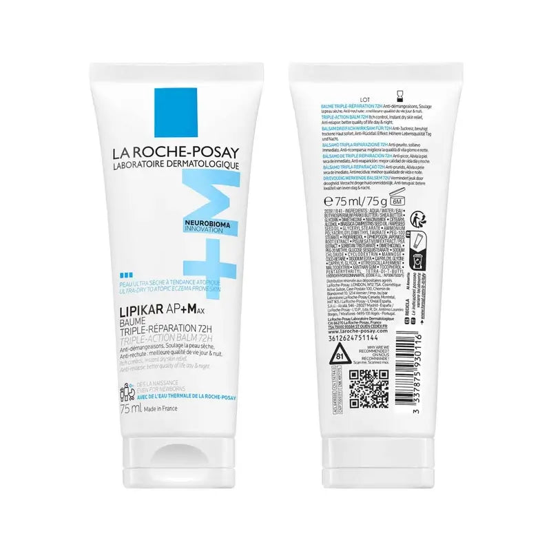 Lipikar Baume Ap+ Max, 75 ml