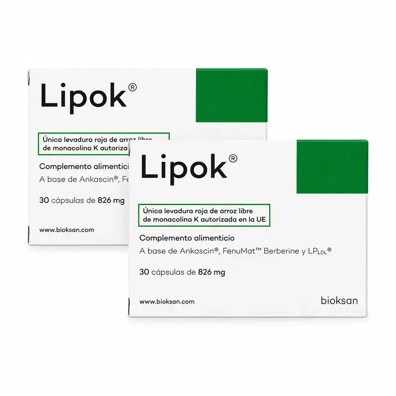Lipok, complément alimentaire, lot de 2 x 30 gélules