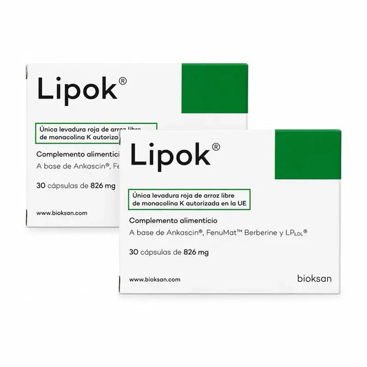 Lipok, complément alimentaire, lot de 2 x 30 gélules