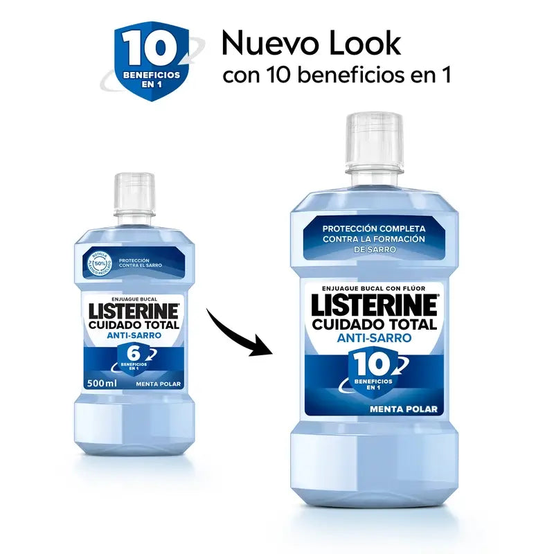 Listerine Duplo - Bain de bouche anti-tartre avancé, 2 x 500 ml