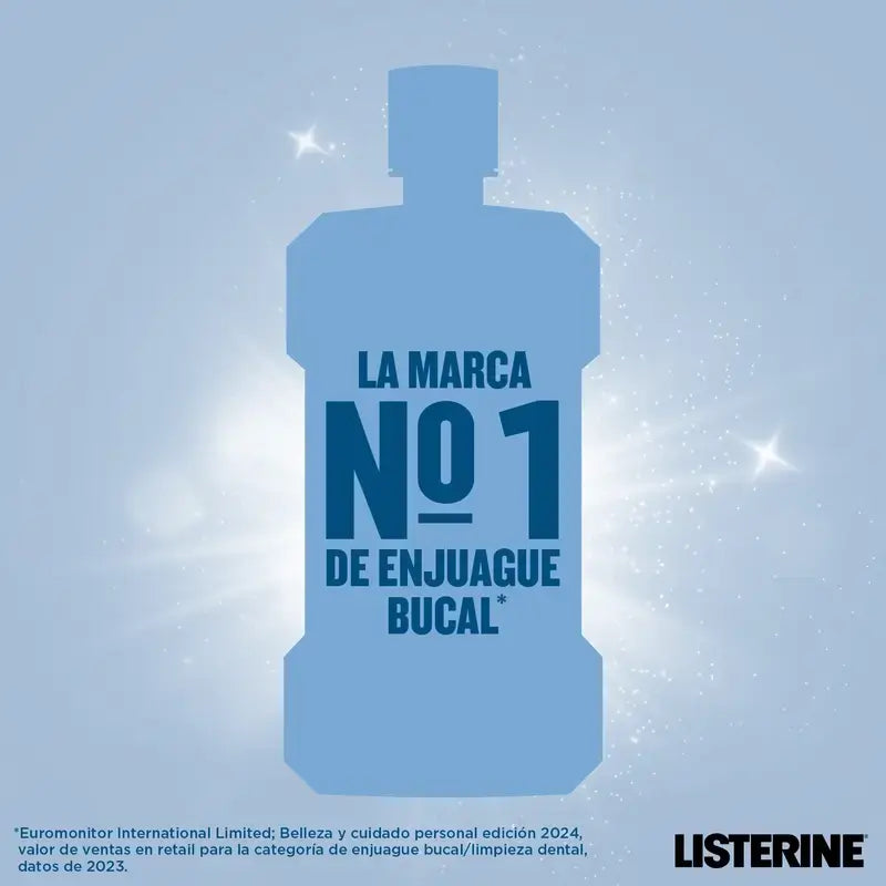 Rince-bouche Listerine Duplo, Advanced Whitening, sans alcool, menthe douce, 2 x 500 ml