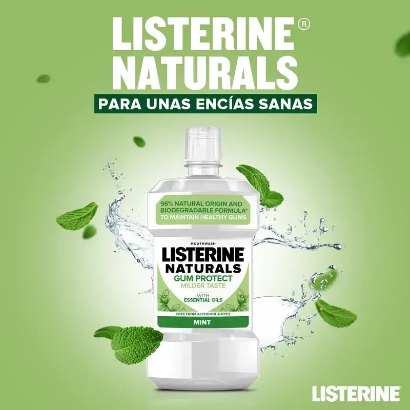 Listerine Duplo Naturals Bain de bouche gingival, 2 x 500 ml