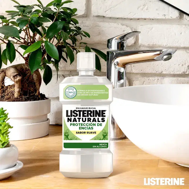 Listerine Duplo Naturals Bain de bouche gingival, 2 x 500 ml