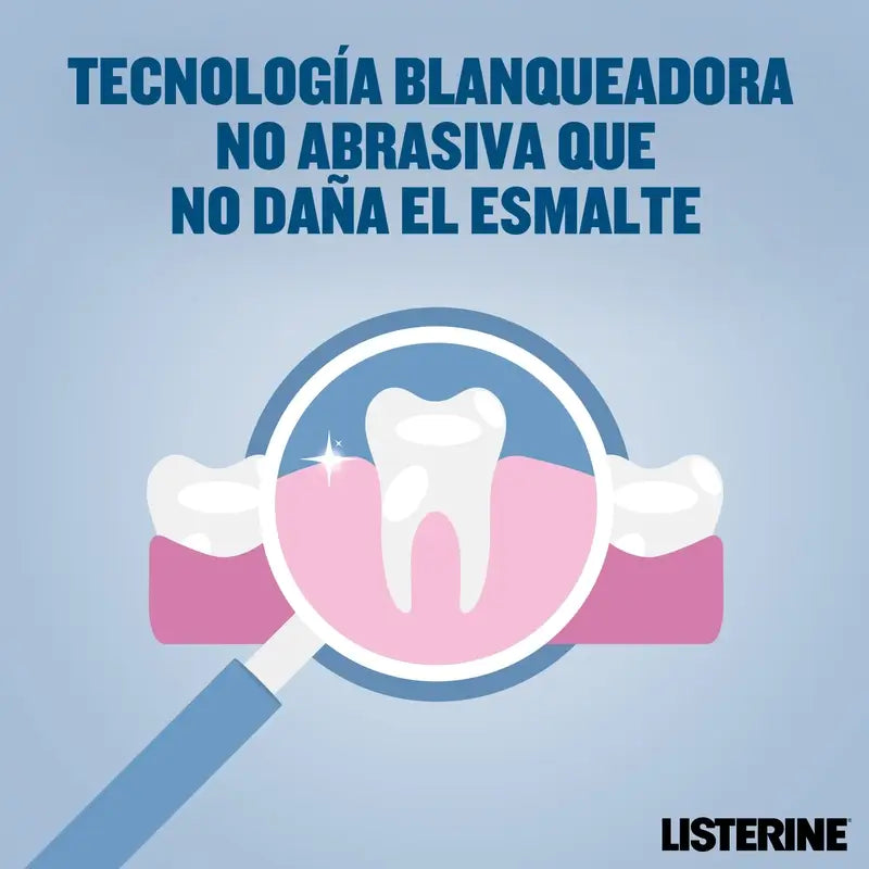 Rince-bouche Listerine, Advanced White avec blanchisseur, saveur menthe douce, sans alcool 2 X 1000ml Pack