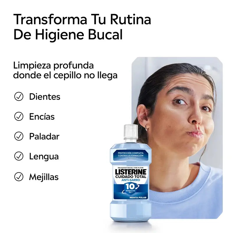 Rince-bouche anti-tartre Listerine Total Care Advanced, 500 ml