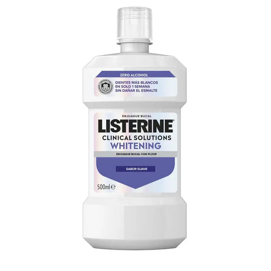 Rince-bouche Listerine, Advanced Whitening, sans alcool, menthe douce, 500ml