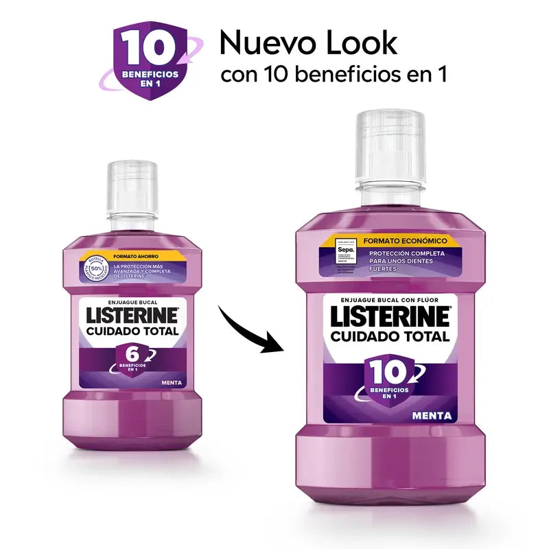 Rince-bouche Listerine Total Care, arôme menthe, 1L