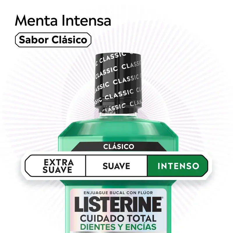 Rince-bouche Listerine pour la protection des dents et des gencives, menthe fraîche, 500 ml