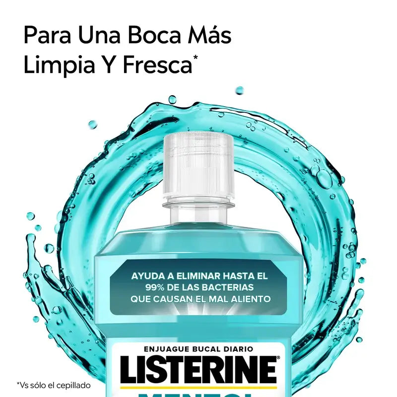 LISTERINE Bain de bouche au menthol, 250 ml