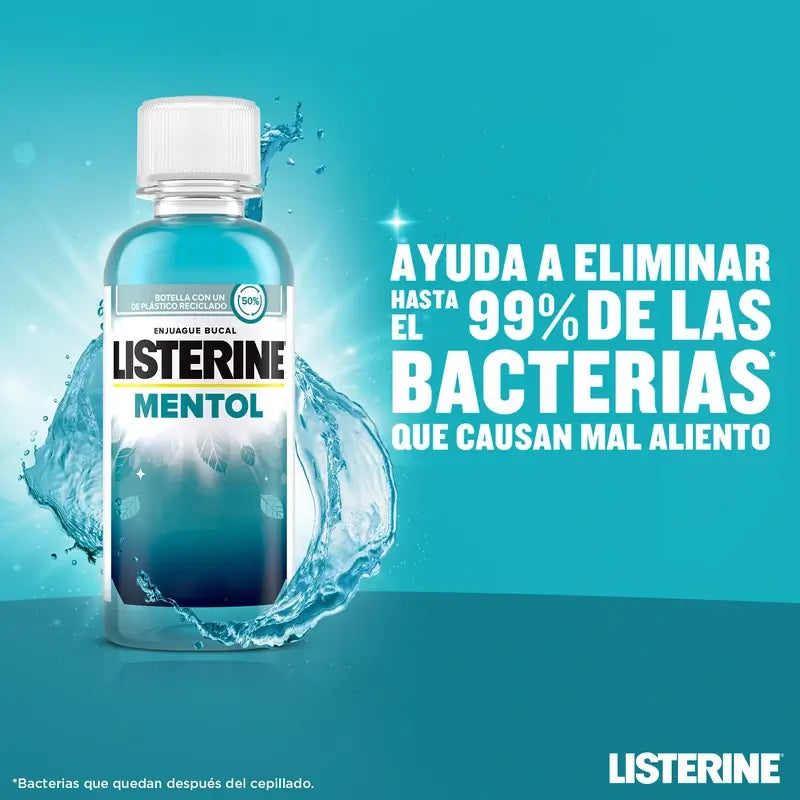 Listerine, bain de bouche au menthol, 95 ml