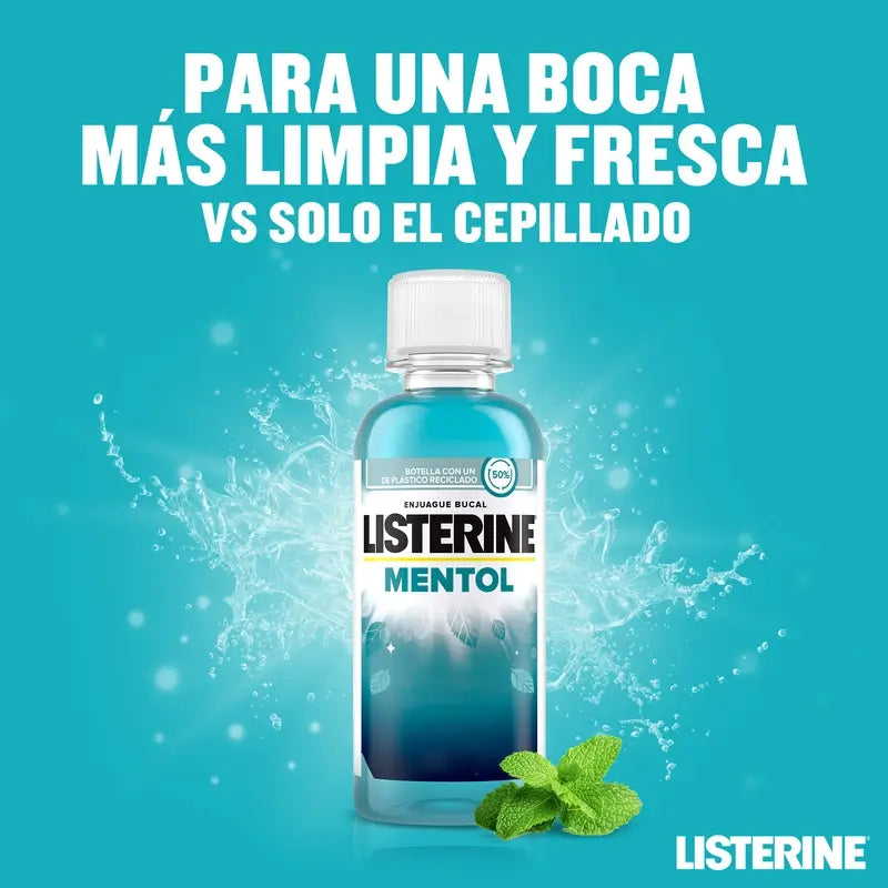 Listerine, bain de bouche au menthol, 95 ml