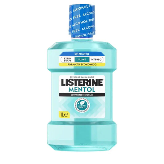 Listerine, bain de bouche au menthol, 1000 ml