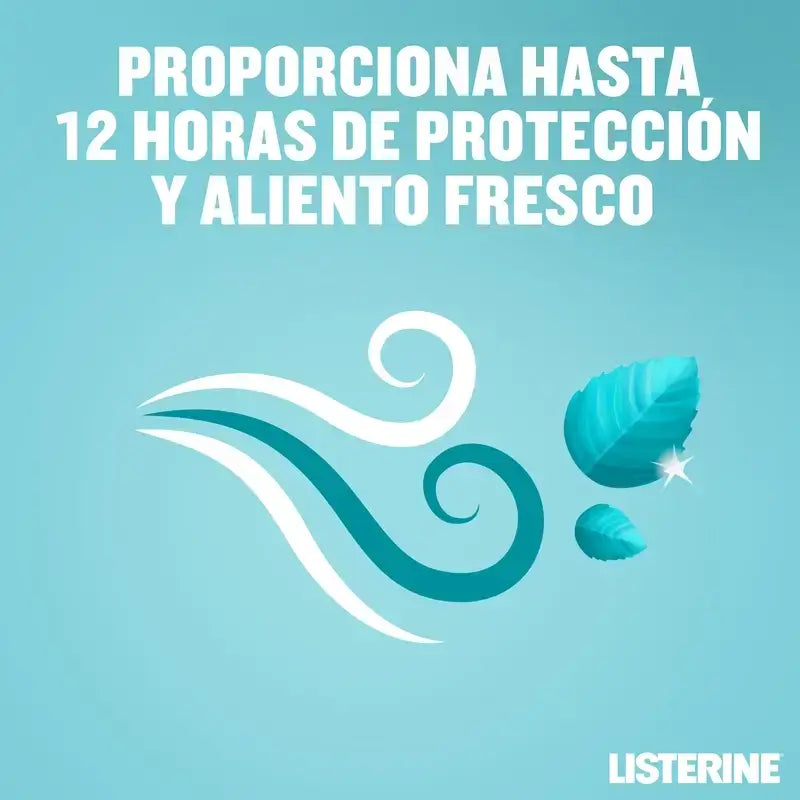 Listerine Bain de bouche Menthol Arôme doux Bain de bouche sans alcool Pack 500 ml + 250 ml