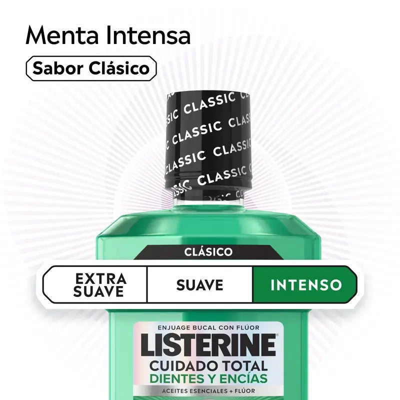 Rince-bouche Listerine pour la protection des dents et des gencives, menthe fraîche, paquet de 2X1L