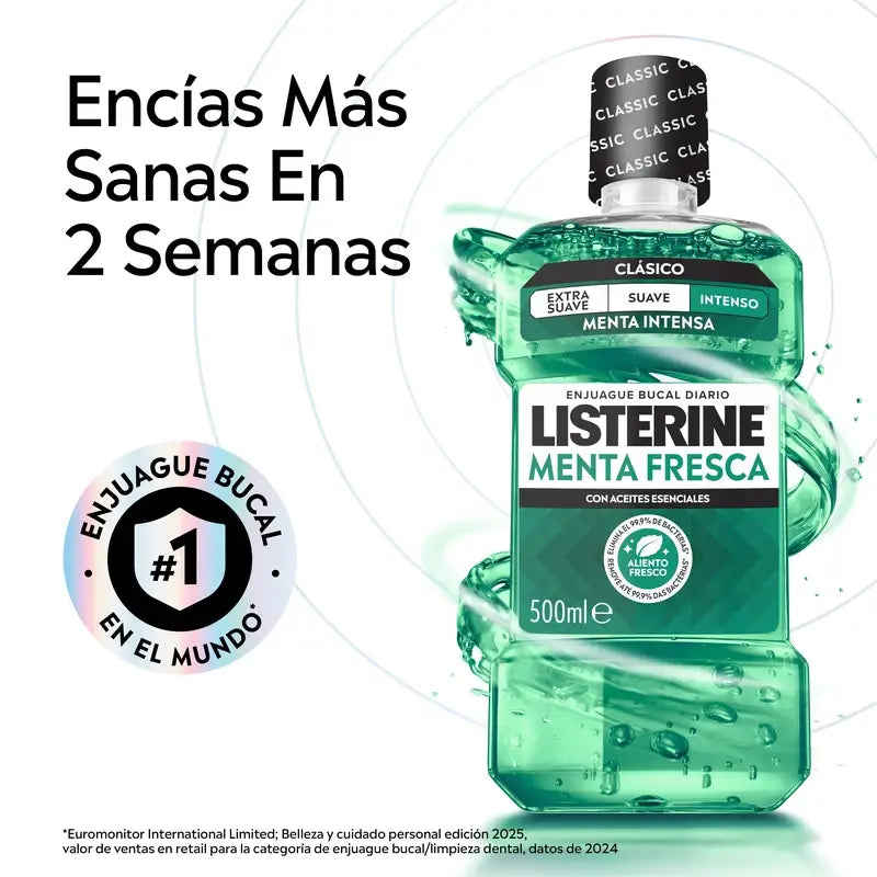 Rince-bouche Listerine Menthe fraîche, 500 ml